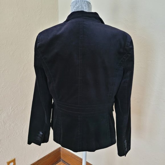 Talbots Black Velvet Blazer || Size 12 - Picture 5 of 12